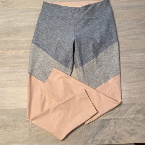 Outdoor Voices Pants - Outdoor voices blue gray pink colorblock leggings